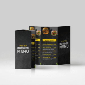 Menu restaurant