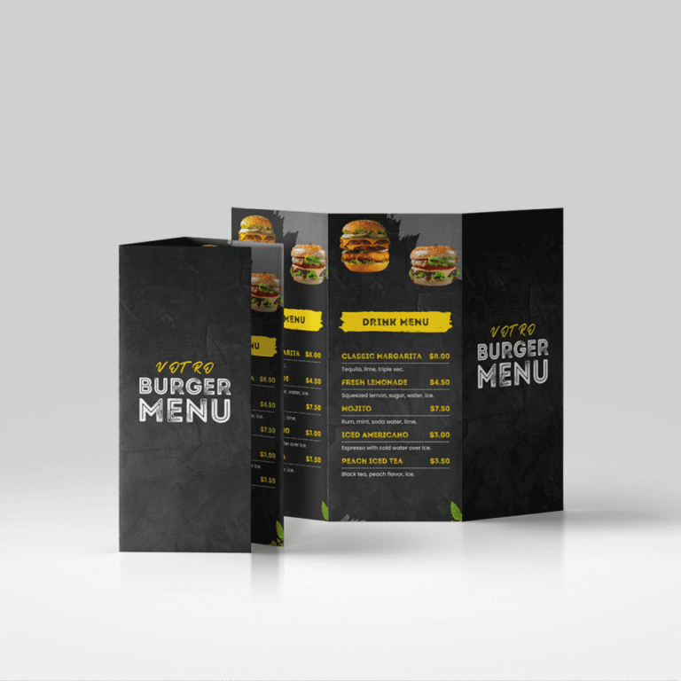 Menu restaurant